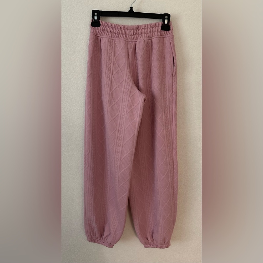 Women’s Size XS Pink Textured Jogger Pants - Picture 5 of 7